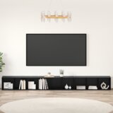 vidaXL TV ormar 3 pcs Crni hrast 37 x 35 x 107.5 cm | shoptok.hr