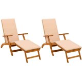  Zložljiv in nagibni ležalnik 2 pcs 55 x 146 x 91 cm, (5000269139) | Shoptok.si