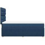  Krevet s oprugama i madracem plavi 100 x 200 cm od tkanine | shoptok.hr
