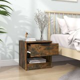  Noćni ormarići 2 kom boja dimljenog hrasta konstruirano drvo | shoptok.hr