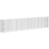 vidaXL Gabionska povišena gredica od pocinčanog željeza 470x50x100 cm | shoptok.hr
