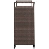 Barska kolica s ladicom smeđa 100 x 45 x 97 cm od poliratana | Eponuda.com