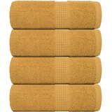 vidaXL Ručnici za pranje FROGN 4 kom zlatne 30x30 cm 360 g/m² - Zlatno 30 x 30 cm 4 | shoptok.hr