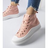 Gemre Pink high platform sneakers Guerrino | Shoptok.si
