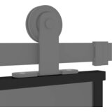  Klizna vrata crna 102,5x205 cm od kaljenog stakla i aluminija | Eponuda.ba