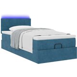 vidaXL Okvir kreveta s madraca tamnoplavi 90x190cm baršunasti | shoptok.hr