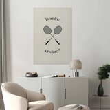  Plakat - Summer Games - Badminton Rackets on a White Background 60x90 Bez okvira | shoptok.hr