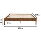 Hanah home bračni krevet galaksi 120 walnut