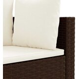  4-dijelni set vrtnih sofa od poliratana s jastucima smeđi | shoptok.hr