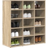 vidaXL Omara za čevlje Sonoma Oak 52.5 x 30 x 50 cm Konstruiran les | Shoptok.si