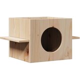 vidaXL Mačja hiška 51x35x30 cm trdna borovina | Shoptok.si