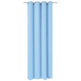 vidaXL Zatemnitvena zavesa s kovinskimi obročki 270x245 cm turkizna, (21024705) Cene