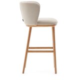 Kave Home Bež barski stol (višina sedeža 65 cm) Ciselia – | Shoptok.si