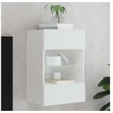 vidaXL Stenska TV omarica z LED lučkami bela 40x30x60,5 cm Cene