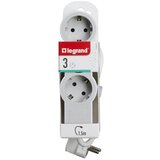 Legrand razvodnik - 3 utičnice, 1,5m, bijela-siva | shoptok.hr
