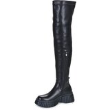 Exé Shoes Visoki škornji W3611-R6296-PU-BLACK Črna | Shoptok.si