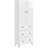 vidaXL Set ormara 2 kom. 66 x 34 5 x 90 cm Konstruirano drvo - Visoko sjajno bijela Cijene
