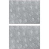 vidaXL Srebrna Aluminij 40 x 30 x 0.2 cm | shoptok.hr