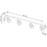  Brilagi - LED spot svetiljka CRESTO 4xGU10/10W/230V tirkizna | Eponuda.com