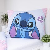 Jerry Fabrics Modra/vijolična enojna bombažna otroška posteljnina 140x200 cm Lilo and Stitch "Cute" – | Shoptok.si
