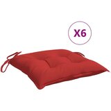  Blazine za palete 6 kosov rdeče 50x50x7 cm oxford tkanina | Shoptok.si