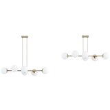  Brilagi - Visilica na sajli 6xE27/60W/230V bež/zlatan | Eponuda.com
