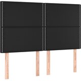  s oprugama i madracem crni 140 x 200 cm od umjetne kože | shoptok.hr