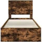  Krevetna konstrukcija s ladicama Dimljeni hrast 90 x 200 cm | shoptok.hr