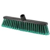 metla za vanjsku uporabu bez drške 40 cm, zaobljeni rubovi, plastika crna/zelena
