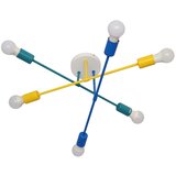  Plafonski luster CAMBRIDGE 6xE27/20W/230V plava/žuta | Eponuda.com