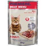 Premiere Cat Meat Menu Adult govedina 85 g vrećica | shoptok.hr