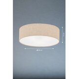 Fischer & Honsel Bež stropna svjetiljka s tekstilnim sjenilom ø 60 cm Thor – | shoptok.hr