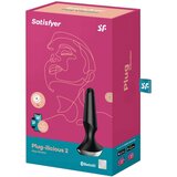 Satisfyer vibracijski analni čep Plug-ilicious 2, crni | shoptok.hr