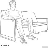 SOFA za 3 osobe Smeđa 190 x 81 x 82 cm Umjetni sued | shoptok.hr