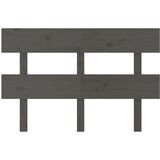  Uzglavlje za krevet sivo 138 x 3 x 81 cm od masivne borovine | shoptok.hr