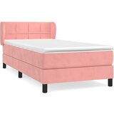 Box spring krevet s madracem ružičasti 90x190 cm baršunasti | shoptok.hr