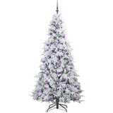 vidaXL Umjetno božićno drvce s nogom s stalakom Zelena 210 cm PE i PVC | shoptok.hr