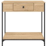  Konzolni stol boja hrasta 75 x 34 5 x 75 cm konstruirano drvo | shoptok.hr