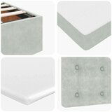 vidaXL Okvir kreveta s madracima svijetlosivi 160x200cm baršunasti | shoptok.hr