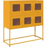  Komoda boja senfa 100,5x39x107 cm hladno valjani čelik | shoptok.hr
