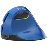 Delux Brezžična navpična miška M618Mini BT/2.4G 4000DPI RGB (modra), (20771510) Cene