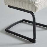 Bessagi Home Nihajni Stol Nelia, Bež, Rebrasti Žamet | Shoptok.si