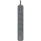 Tracer Produzni kabl 1.5m 4 uticnice sa USB I Type-C konektorom PD 20W sa prenaponskom zastitom i prekidacem grafit TRALIS47026 Cene