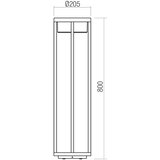  Redo 90677 - LED spoljašnja lampa MAX LED/15W/230V 3000K 80 cm IP65 antracit | Eponuda.com
