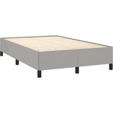 vidaXL Boxspring postelja z vzmetnico svetlo siva 120x190 cm blago | Shoptok.si
