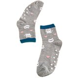 TRENDI non-slip children's socks gray cats Cene