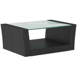  8-dijelna vrtna garnitura od poliratana s jastucima crna | shoptok.hr