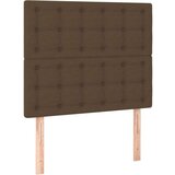  Krevet box spring s madracem LED tamnosmeđi 90x200 cm tkanina | shoptok.hr