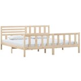  Posteljni okvir iz trdnega lesa 200x200 cm, (20646846) | Shoptok.si