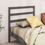  Posteljno vzglavje sivo 95x4x100 cm trdna borovina, (20726352) | Shoptok.si